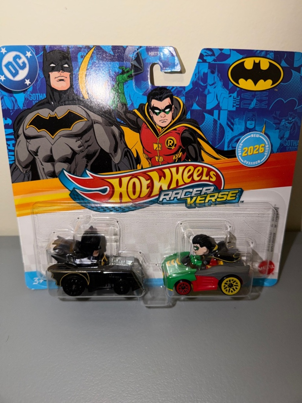 Mattel Hot Wheels Racerverse Batman & Robin Cars - Black, Green, Red, Yellow